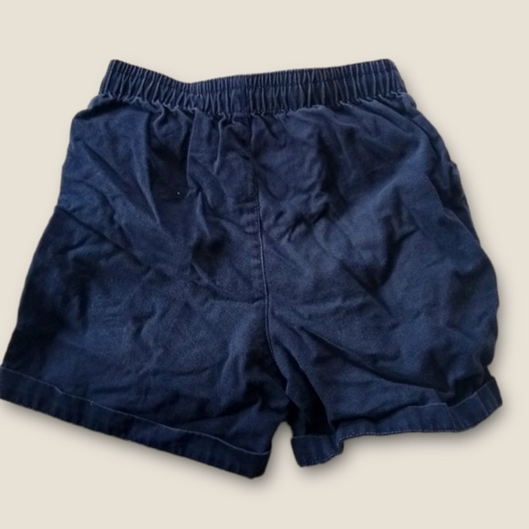 boys rugged bear elastic navy shorts